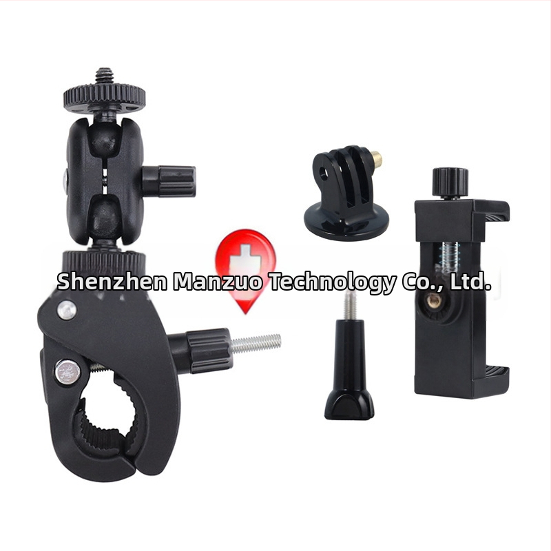 Universal σφιγκτήρας σωλήνα για smartphones και κάμερες δράσης — μοντέλο Universal, υλικό πλαστικό/μέταλλο, σταθερή λήψη