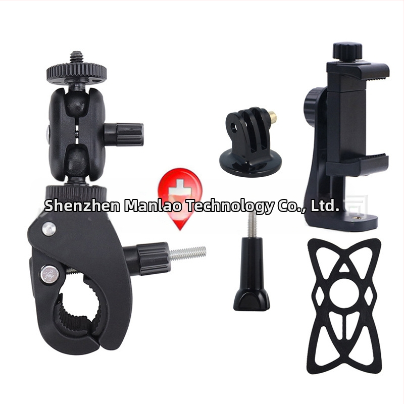 Universal σφιγκτήρας σωλήνα για smartphones και κάμερες δράσης — μοντέλο Universal, υλικό πλαστικό/μέταλλο, σταθερή λήψη