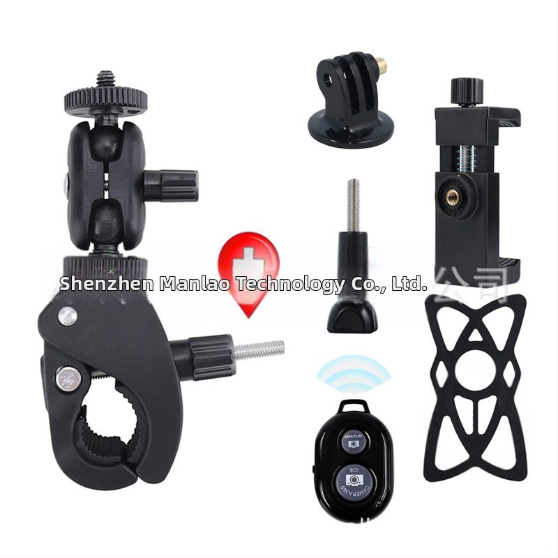 Universal σφιγκτήρας σωλήνα για smartphones και κάμερες δράσης — μοντέλο Universal, υλικό πλαστικό/μέταλλο, σταθερή λήψη