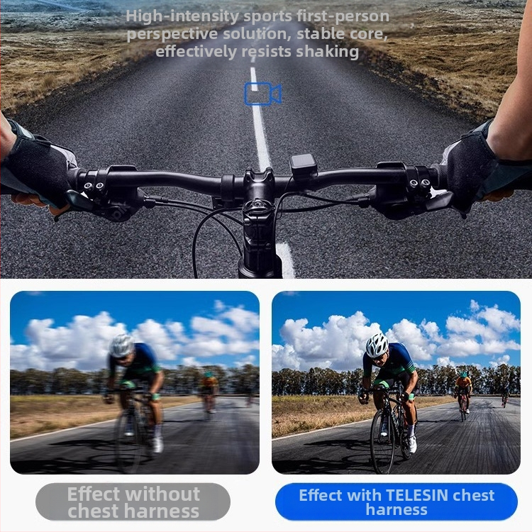 TELESIN univerzálny držiak na akčnú kameru kompatibilný s GoPro 12, Insta360 X3/X4 a DJI Action 5/4/3
