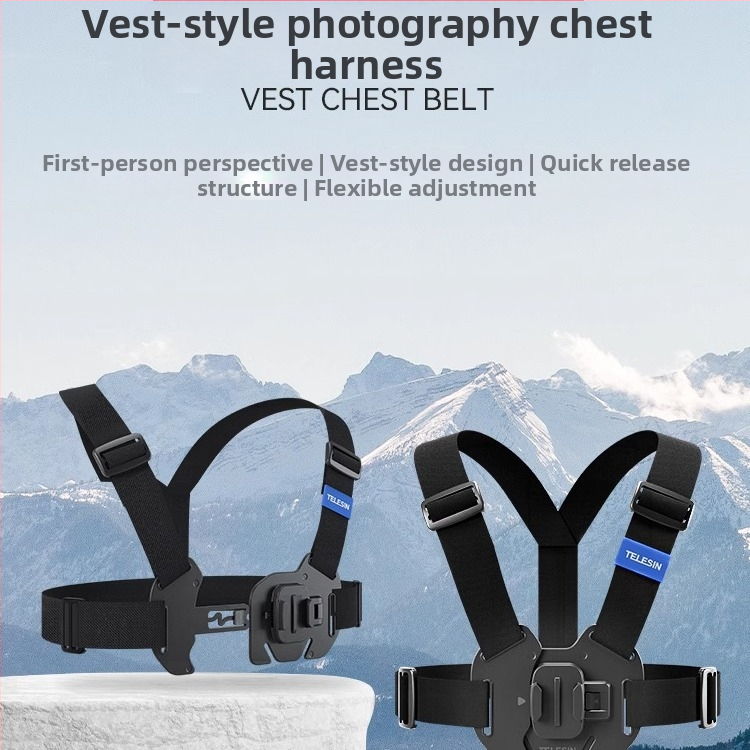 TELESIN univerzálny držiak na akčnú kameru kompatibilný s GoPro 12, Insta360 X3/X4 a DJI Action 5/4/3