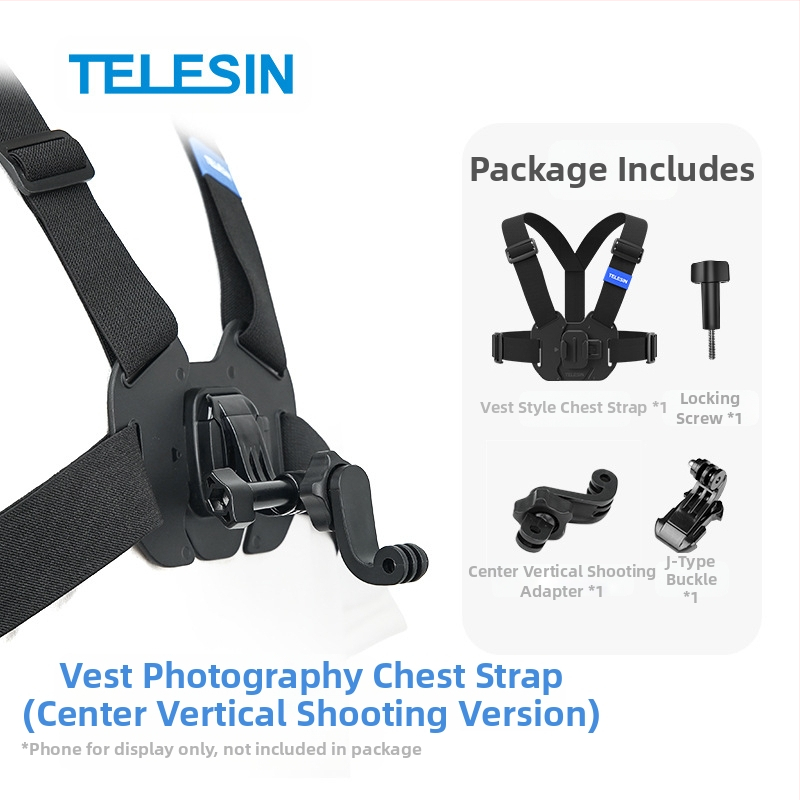 TELESIN εξάρτημα στήριξης κάμερας δράσης συμβατό με GoPro 12, Insta360 X3/X4 και DJI Action 5/4/3