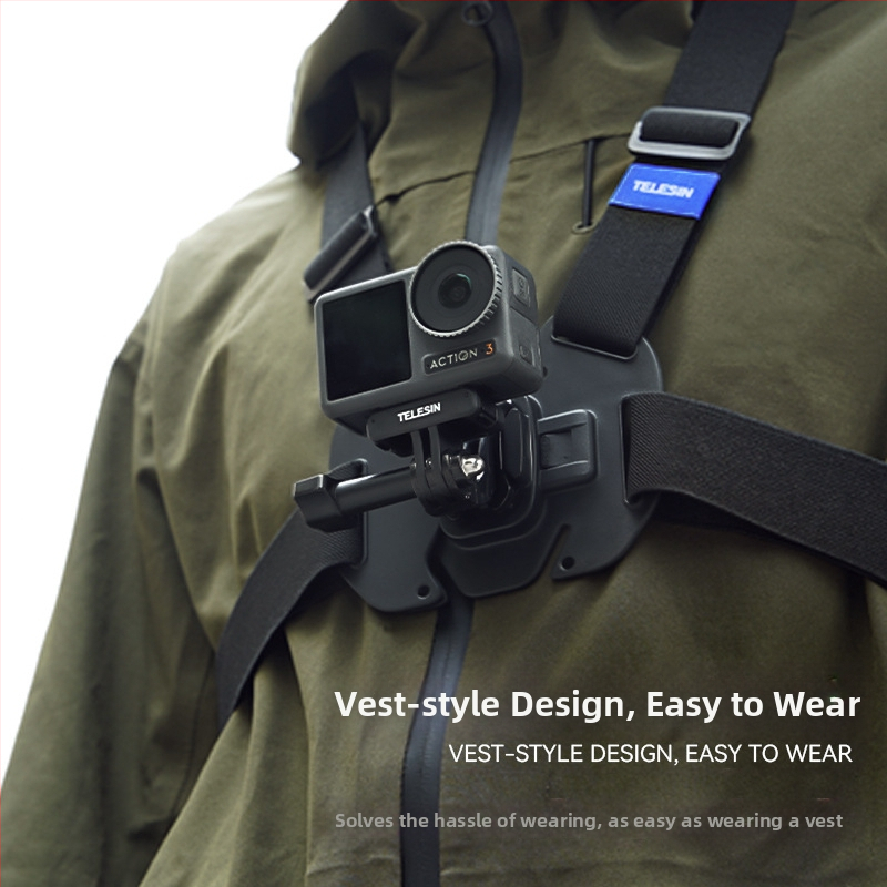 TELESIN εξάρτημα στήριξης κάμερας δράσης συμβατό με GoPro 12, Insta360 X3/X4 και DJI Action 5/4/3