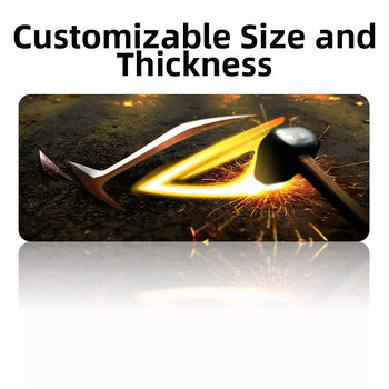 Μεγάλη επιφάνεια ποντικιού gaming — καουτσούκ + ύφασμα, αντιολισθητική επιφάνεια, εκτύπωση με μεταφορά θερμότητας, λογότυπο τυπωμένο, OEM προσαρμογή