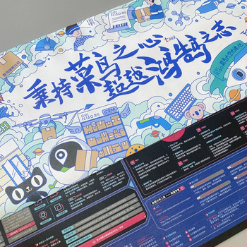 Δερμάτινη διπλής όψης επιφάνεια για ποντίκι και πληκτρολόγιο, ραφή, με εκτυπωμένο λογότυπο, προσαρμοσμένη κατά σχέδια