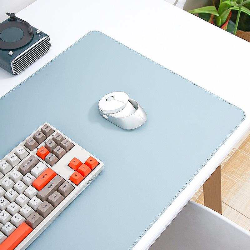 Pad de mouse din piele, dublă față, cusut, cu logo imprimat, personalizabil după desene