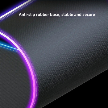 Pad ποντικιού για gaming, RGB φωτισμός, υλικό καουτσούκ, αντιολισθητική επιφάνεια, θερμική μεταφορά, εκτυπωμένο λογότυπο