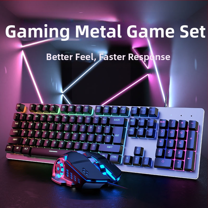 Forerunner GX300 гейминг комплект клавиатура и мишка, USB кабел, 1600dpi оптичен сензор, подсветка, ергономичен дизайн