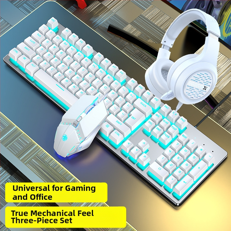 Forerunner GX300 σετ παιχνιδιών πληκτρολογίου και ποντικιού, ενσύρματο USB, οπτικό 1600dpi, φωτιζόμενο, εργονομικό