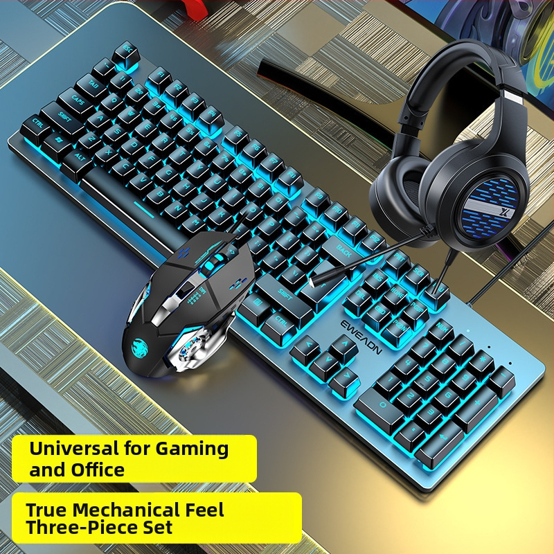 Forerunner GX300 σετ παιχνιδιών πληκτρολογίου και ποντικιού, ενσύρματο USB, οπτικό 1600dpi, φωτιζόμενο, εργονομικό