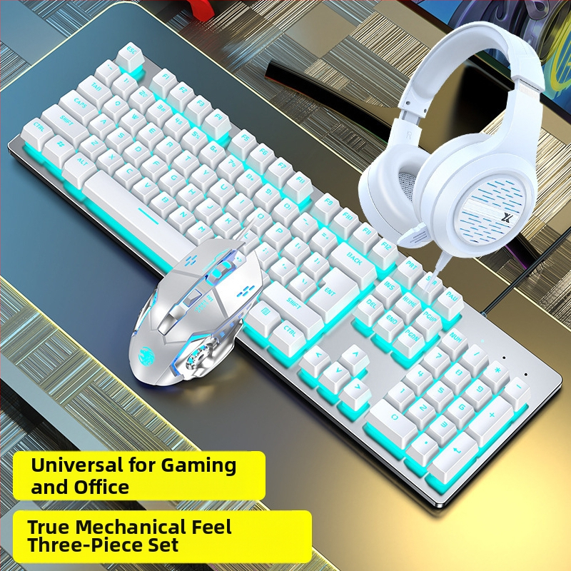 Forerunner GX300 σετ παιχνιδιών πληκτρολογίου και ποντικιού, ενσύρματο USB, οπτικό 1600dpi, φωτιζόμενο, εργονομικό