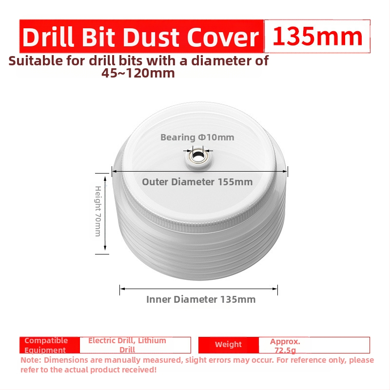 Κάλυμμα Σκόνης για Κρουστικό ή Χειροκίνητο Τρυπάνι με Σάκο Σκόνης – Kirin Arm, Πλαστικό