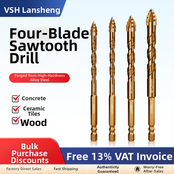 Четиризъбна назъбена ексцентрична глава за пробиване на керамични плочки и бетон – сухо пробиване, изключително твърда