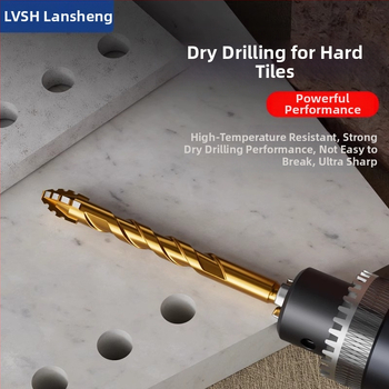 Четиризъбна назъбена ексцентрична глава за пробиване на керамични плочки и бетон – сухо пробиване, изключително твърда