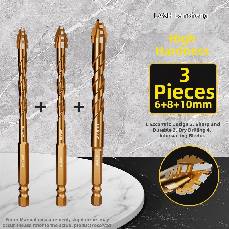 Четиризъбна назъбена ексцентрична глава за пробиване на керамични плочки и бетон – сухо пробиване, изключително твърда