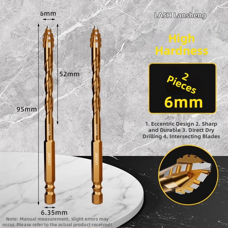 Четиризъбна назъбена ексцентрична глава за пробиване на керамични плочки и бетон – сухо пробиване, изключително твърда