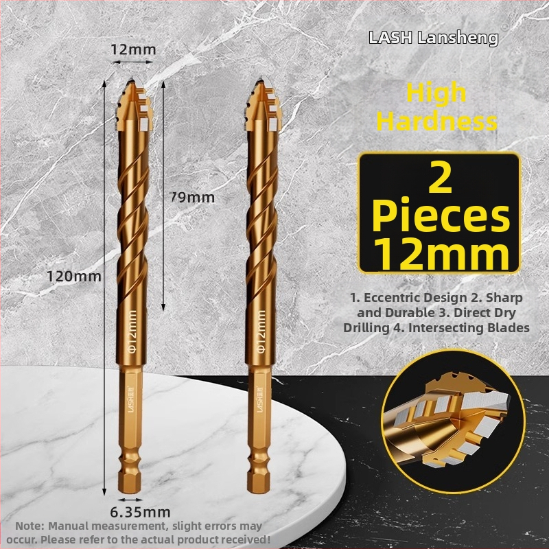 Четиризъбна назъбена ексцентрична глава за пробиване на керамични плочки и бетон – сухо пробиване, изключително твърда