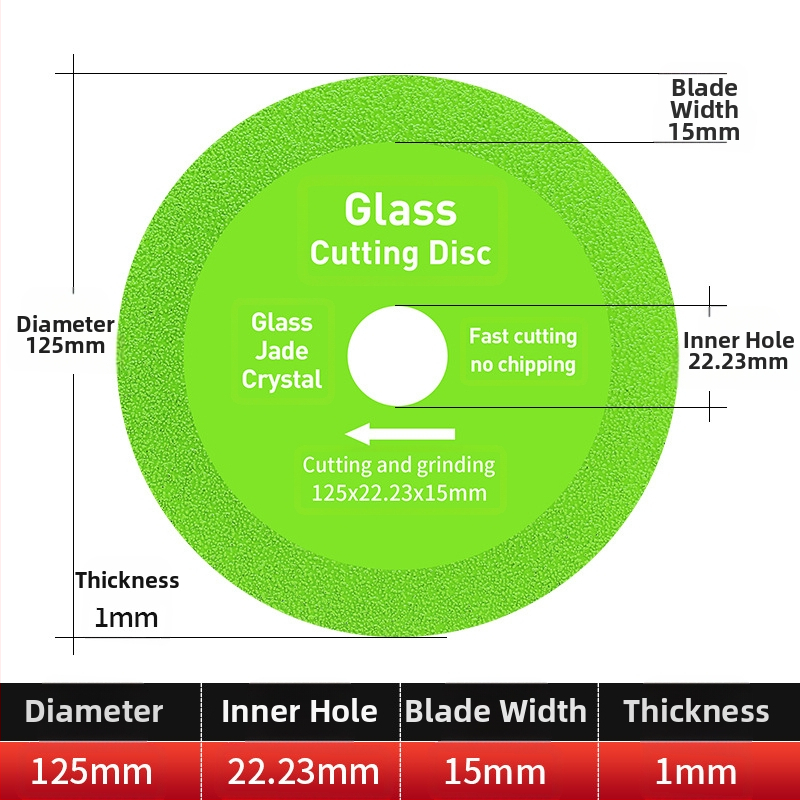 Διαμαντόδισκος υπερλεπτός κοπτικός δίσκος για γυαλί, κεραμικά, ζαϊντ και πλακάκια – Brazed, μοντέλο 100-15