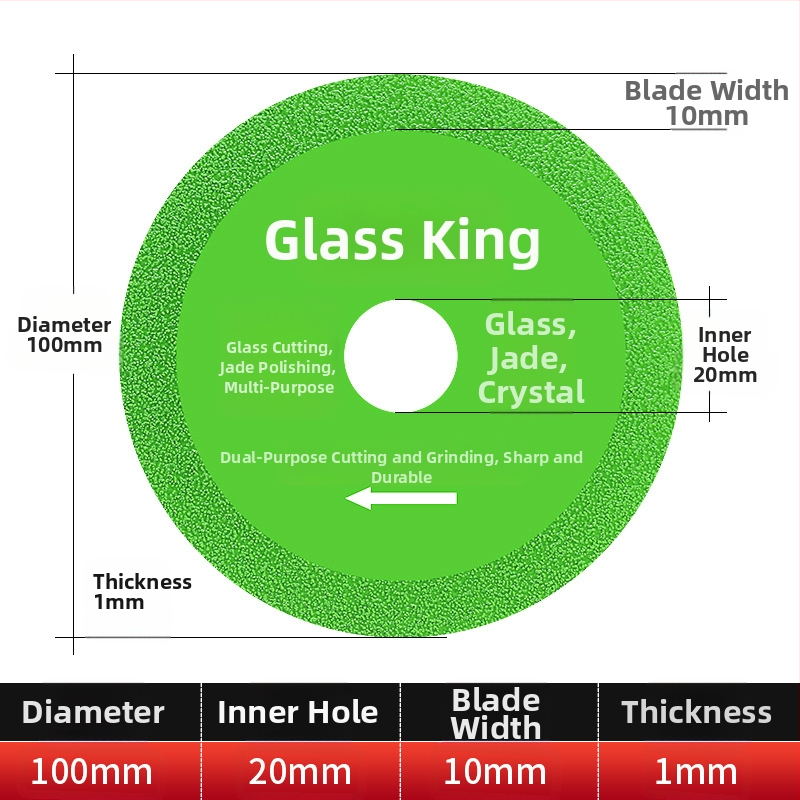 Διαμαντόδισκος υπερλεπτός κοπτικός δίσκος για γυαλί, κεραμικά, ζαϊντ και πλακάκια – Brazed, μοντέλο 100-15