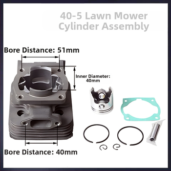 Κυλινδρική κεφαλή διχρονικού κινητήρα για χορτοκοπτικό/κοπτικό θάμνων — Μέταλλο, για χορτοκοπτικά και κοπτικά θάμνων, συμβατή με 40-5/430 και 40-6/44-5/48F, 0,43 kg