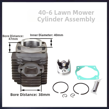 Κυλινδρική κεφαλή διχρονικού κινητήρα για χορτοκοπτικό/κοπτικό θάμνων — Μέταλλο, για χορτοκοπτικά και κοπτικά θάμνων, συμβατή με 40-5/430 και 40-6/44-5/48F, 0,43 kg