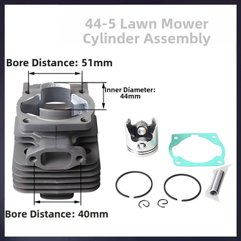 Κυλινδρική κεφαλή διχρονικού κινητήρα για χορτοκοπτικό/κοπτικό θάμνων — Μέταλλο, για χορτοκοπτικά και κοπτικά θάμνων, συμβατή με 40-5/430 και 40-6/44-5/48F, 0,43 kg