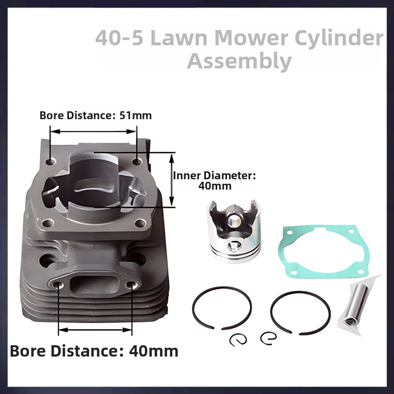 Kéthordós fűkasza hengerfej — fém, fűkasza/kertészeti géphez, 0,43 kg, kompatibilis a 40-5/430 és 40-6/44-5/48F modellekkel