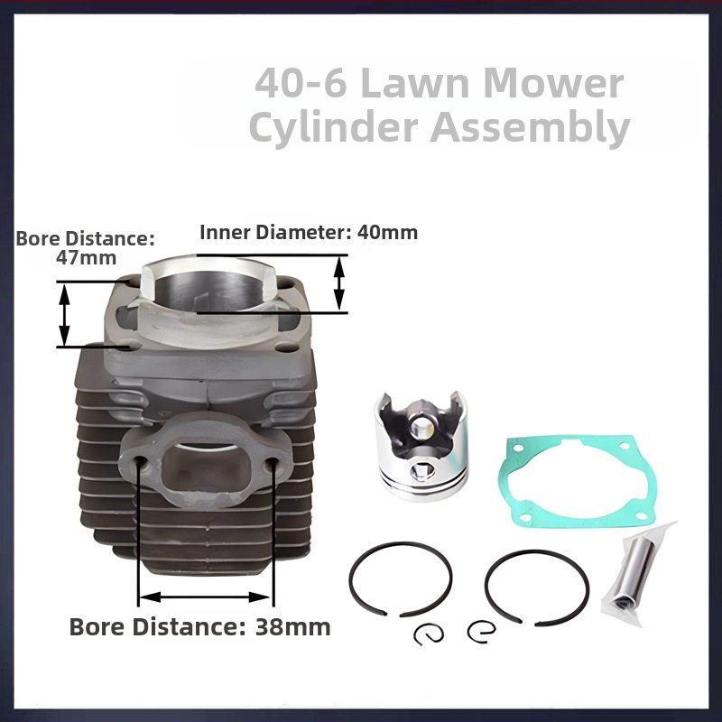 Kéthordós fűkasza hengerfej — fém, fűkasza/kertészeti géphez, 0,43 kg, kompatibilis a 40-5/430 és 40-6/44-5/48F modellekkel