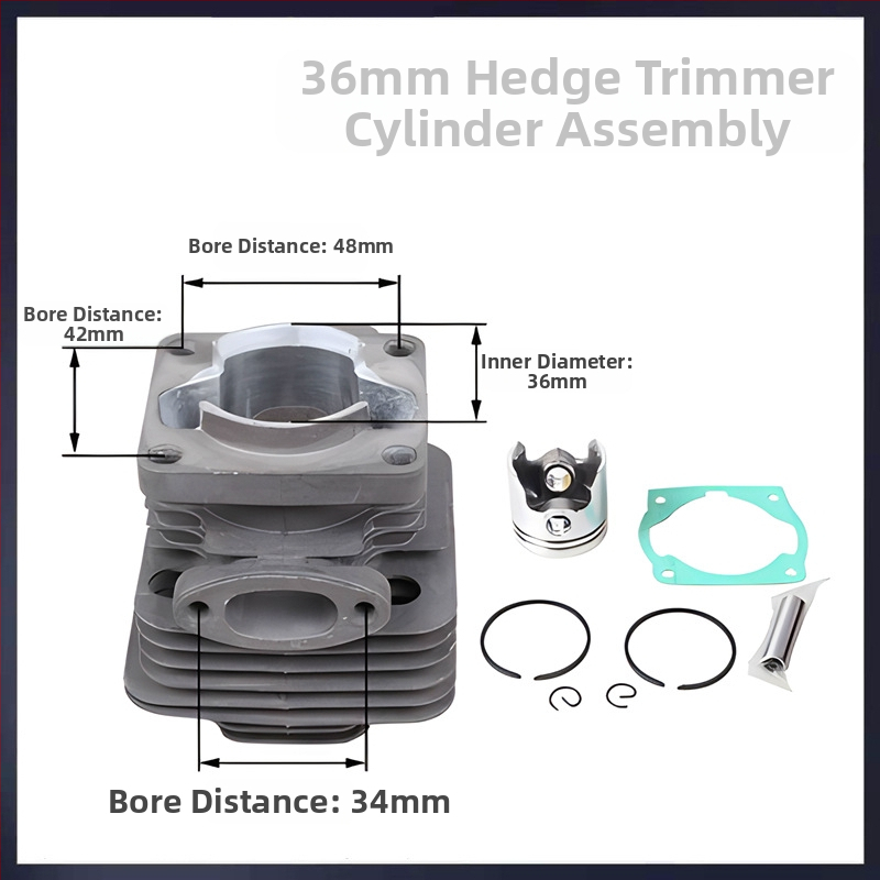 Kéthordós fűkasza hengerfej — fém, fűkasza/kertészeti géphez, 0,43 kg, kompatibilis a 40-5/430 és 40-6/44-5/48F modellekkel