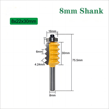 Φρέζα με mortise για ξύλο με πολλαπλά δόντια — κοπή εγκοπών, αυλακώσεων και συνδέσεων