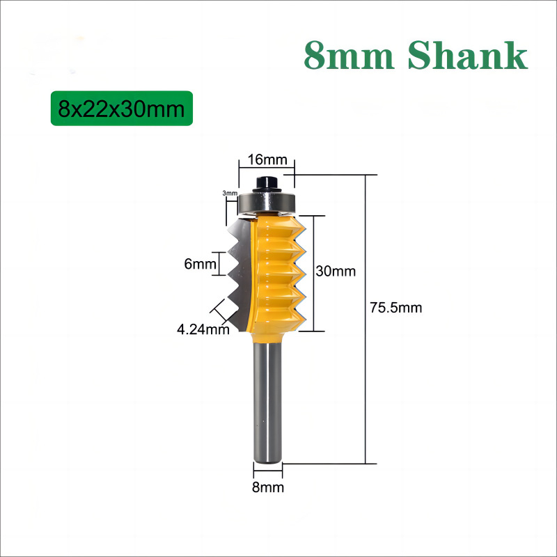 Φρέζα με mortise για ξύλο με πολλαπλά δόντια — κοπή εγκοπών, αυλακώσεων και συνδέσεων