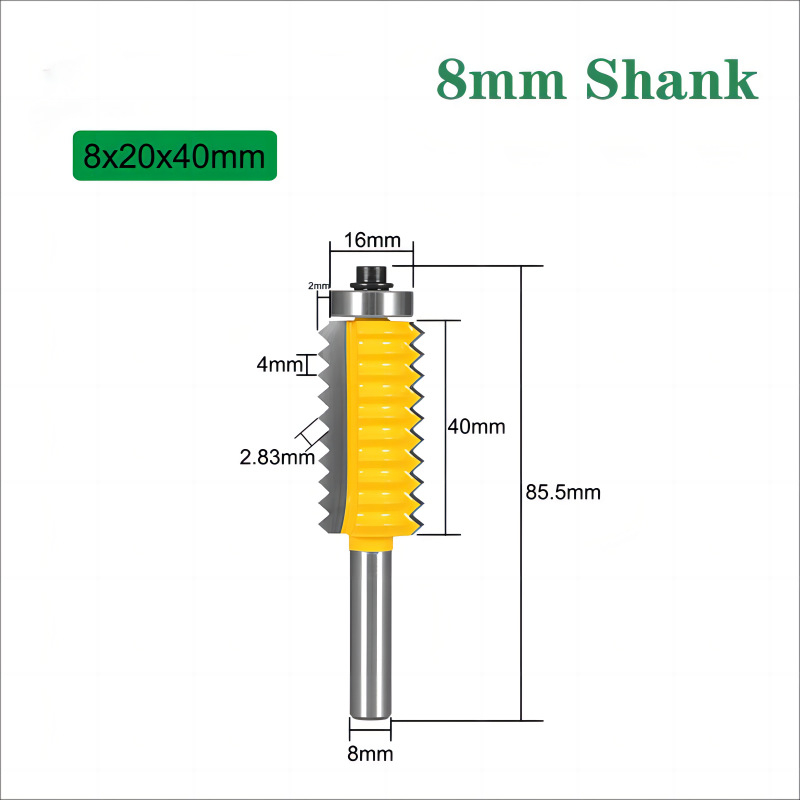 Φρέζα με mortise για ξύλο με πολλαπλά δόντια — κοπή εγκοπών, αυλακώσεων και συνδέσεων