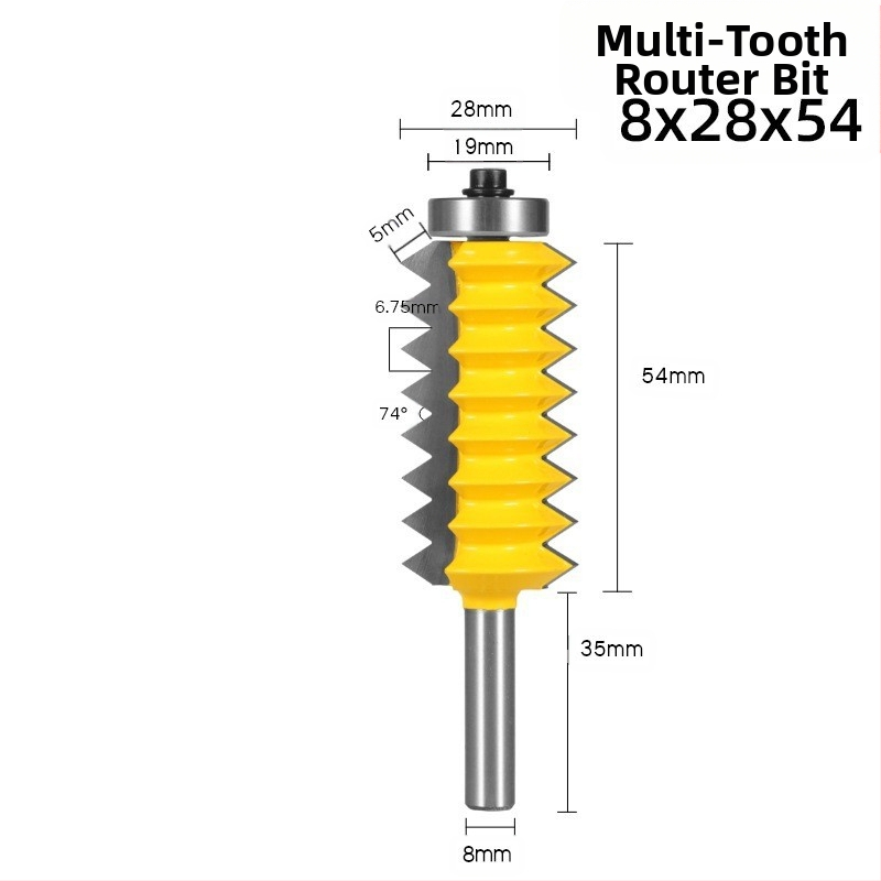 Φρέζα με mortise για ξύλο με πολλαπλά δόντια — κοπή εγκοπών, αυλακώσεων και συνδέσεων