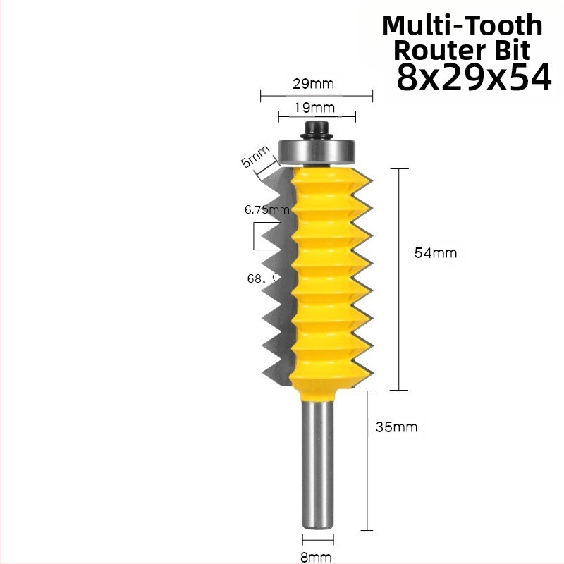 Φρέζα με mortise για ξύλο με πολλαπλά δόντια — κοπή εγκοπών, αυλακώσεων και συνδέσεων