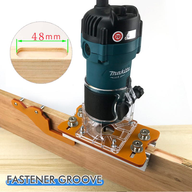 Conector invizibil 2 în 1 pentru slotare — placă de slotare pentru dulapuri și mobilier din lemn (a doua generație)