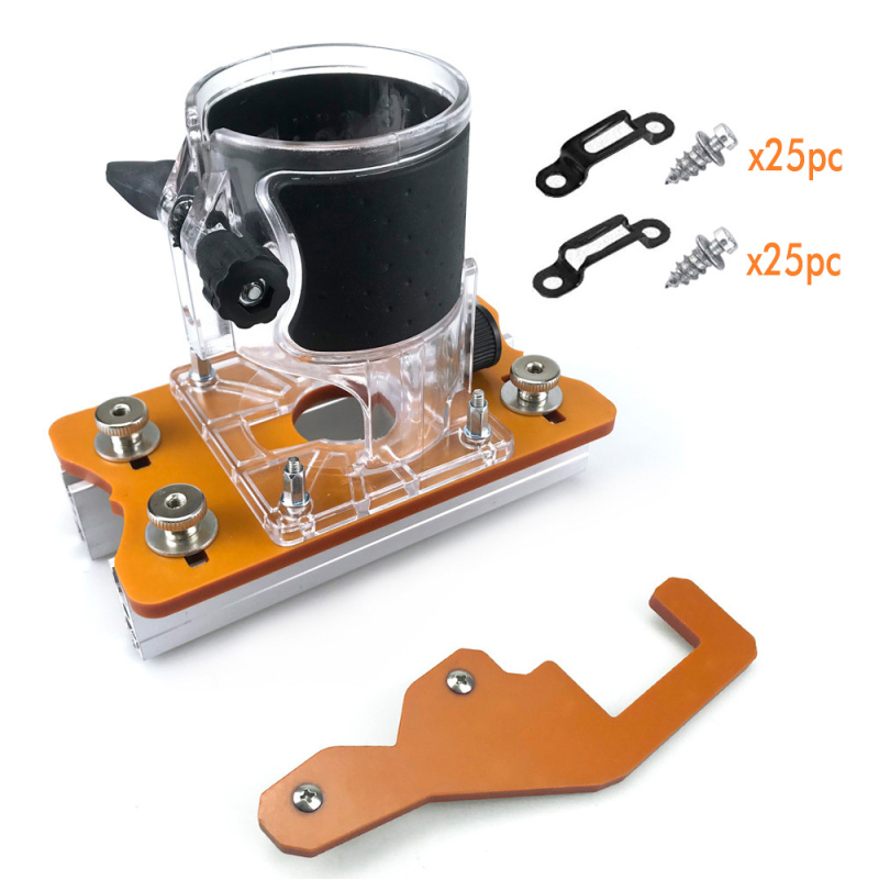 Conector invizibil 2 în 1 pentru slotare — placă de slotare pentru dulapuri și mobilier din lemn (a doua generație)