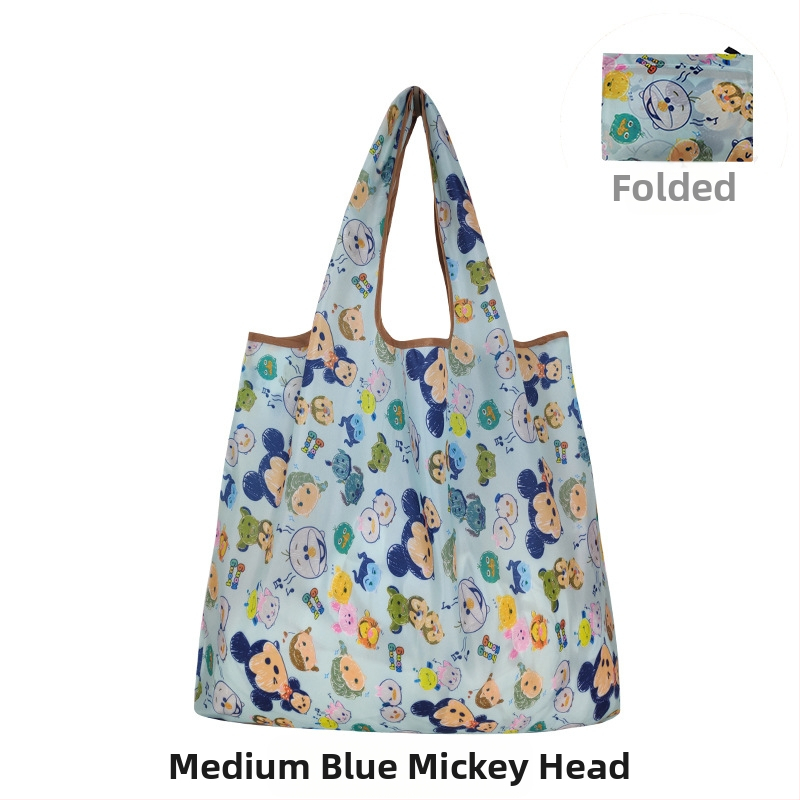 Τσάντα tote με καρτούν — επαναχρησιμοποιήσιμη περιβαλλοντική τσάντα αγορών, μεταξοτυπία, προσαρμόσιμη