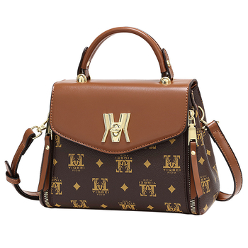 Mei Fan τσάντα PU σε street-trend στυλ, φερμουάρ, οριζόντια τετράγωνη σιλουέτα, με διαχωριστικό εσωτερικά, μια ιμάνκα για τον ώμο, κατάλληλη για καθημερινή χρήση.