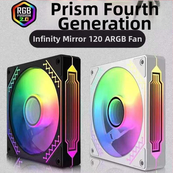 Вентилатор за корпус с радиатор и ARGB+PWM, модел Infinite Mirror от Binghong, пуснат през 2023 г., OEM обработка.