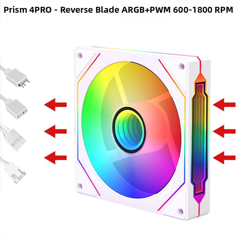Вентилатор за корпус с радиатор и ARGB+PWM, модел Infinite Mirror от Binghong, пуснат през 2023 г., OEM обработка.
