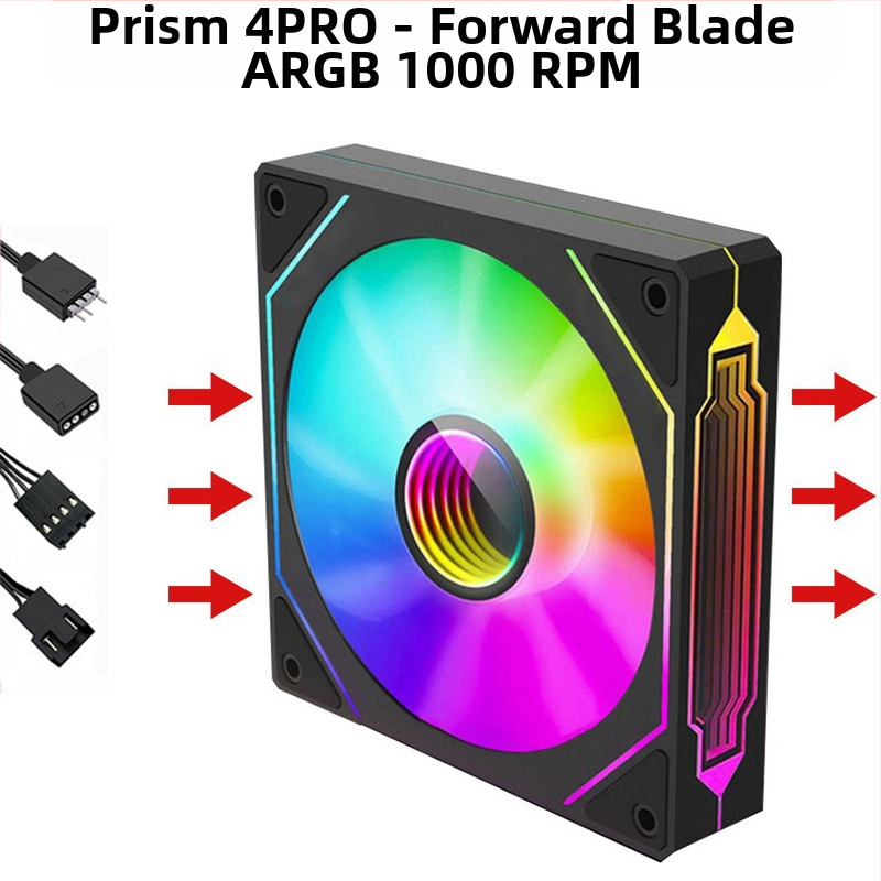 Вентилатор за корпус с радиатор и ARGB+PWM, модел Infinite Mirror от Binghong, пуснат през 2023 г., OEM обработка.