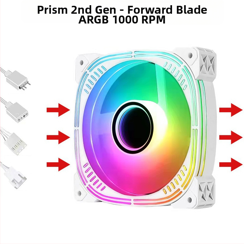 Вентилатор за корпус с радиатор и ARGB+PWM, модел Infinite Mirror от Binghong, пуснат през 2023 г., OEM обработка.