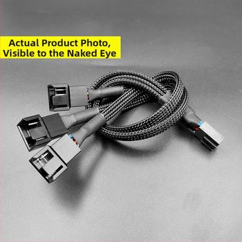 4-πιν PWM διανομέας ανεμιστήρα με hub, μήκος 27 cm, χαλκός αγωγός, για ψύξη PC