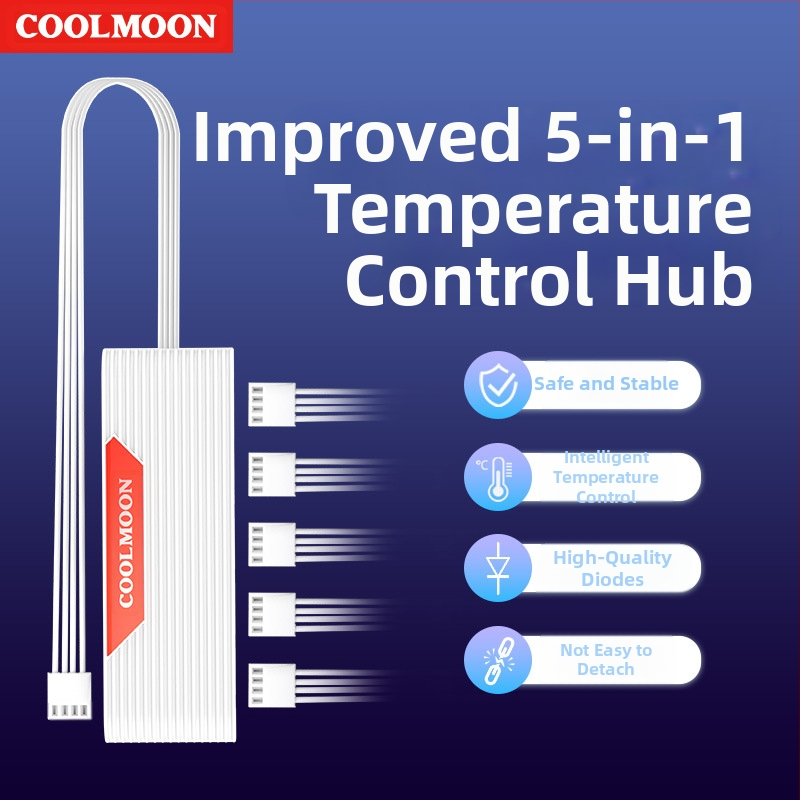 4-πιν PWM διανομέας ανεμιστήρα με hub, μήκος 27 cm, χαλκός αγωγός, για ψύξη PC