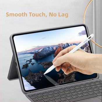 Капацитивен стилус за iPad и таблети с магнитно закрепване, метален корпус, универсален дизайн