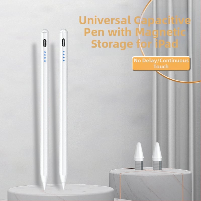 Χωρητική γραφίδα για iPad και tablets με μαγνητική προσάρτηση, μεταλλικό περίβλημα, καθολικός σχεδιασμός all-in-one