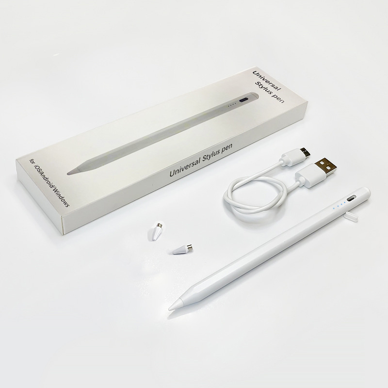 Kapacitív stylus toll iPadhez és tabletekhez mágneses rögzítéssel, fém tokkal, univerzális minden egyben dizájn