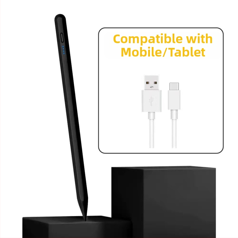 Kapacitív stylus toll iPadhez és tabletekhez mágneses rögzítéssel, fém tokkal, univerzális minden egyben dizájn