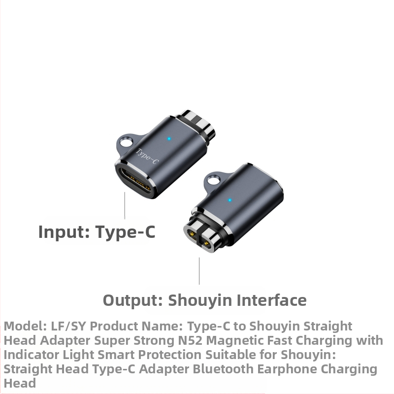 Maginis įkrovimo laidas kaulų laidumo Bluetooth ausinėms (USB-A/ USB-C sąsaja; Suderinama su Shaoyin AS800/S803/S810; Modelis Bsw-AS800; Prekė Besivo/Baisiwo)