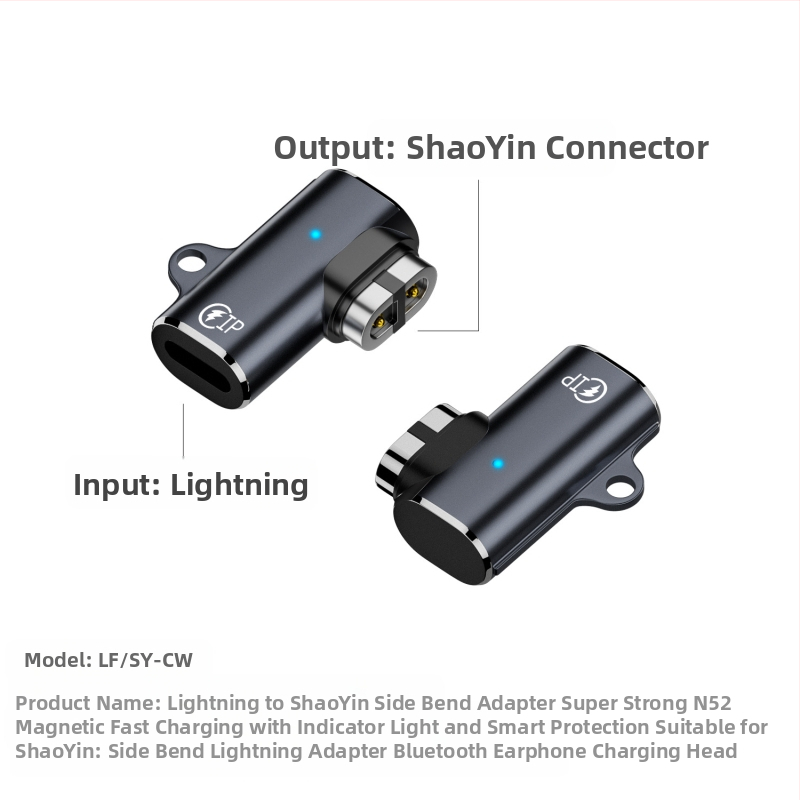 Maginis įkrovimo laidas kaulų laidumo Bluetooth ausinėms (USB-A/ USB-C sąsaja; Suderinama su Shaoyin AS800/S803/S810; Modelis Bsw-AS800; Prekė Besivo/Baisiwo)